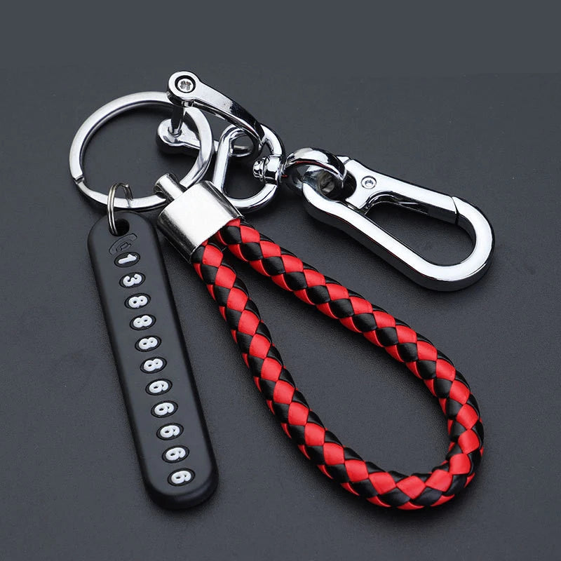 Leather Car Keychain