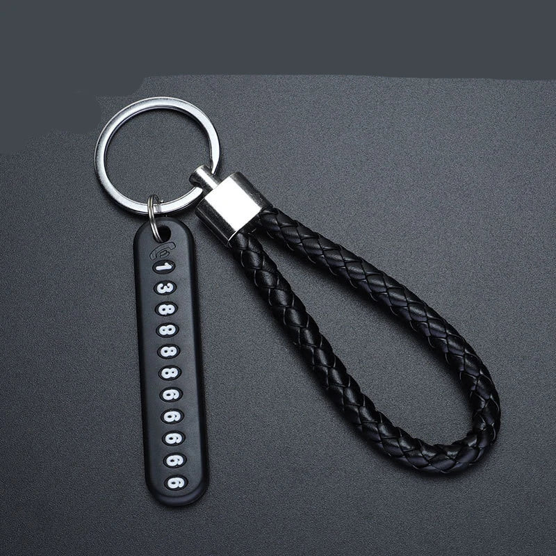 Leather Car Keychain