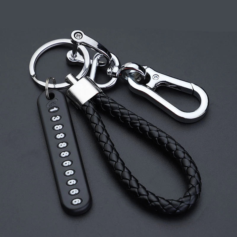 Leather Car Keychain
