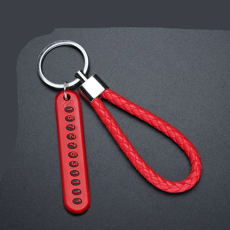 Leather Car Keychain