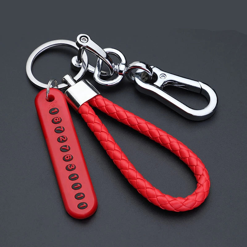 Leather Car Keychain