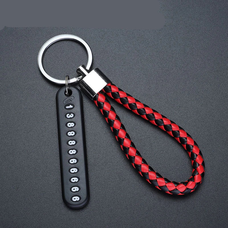Leather Car Keychain