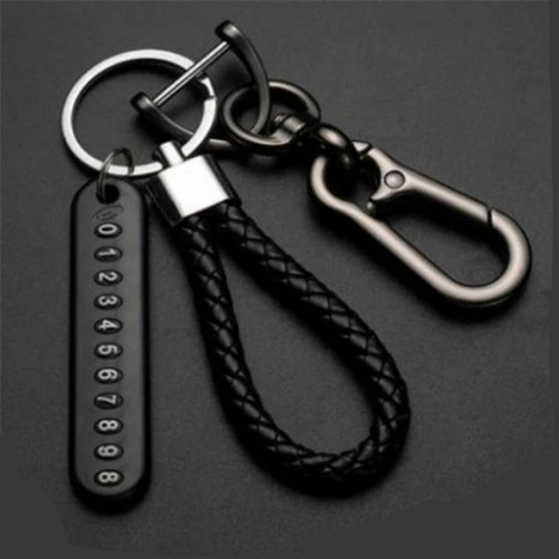 Leather Car Keychain