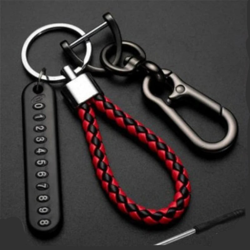 Leather Car Keychain