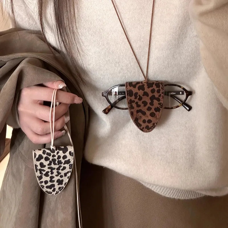 Leopard Print Eyeglass Case