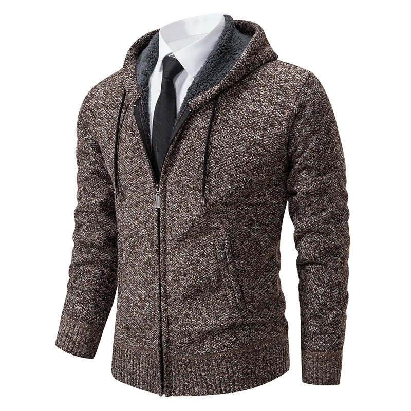 Men's Knit Zip Cardigan | Winter Sweater Jacket