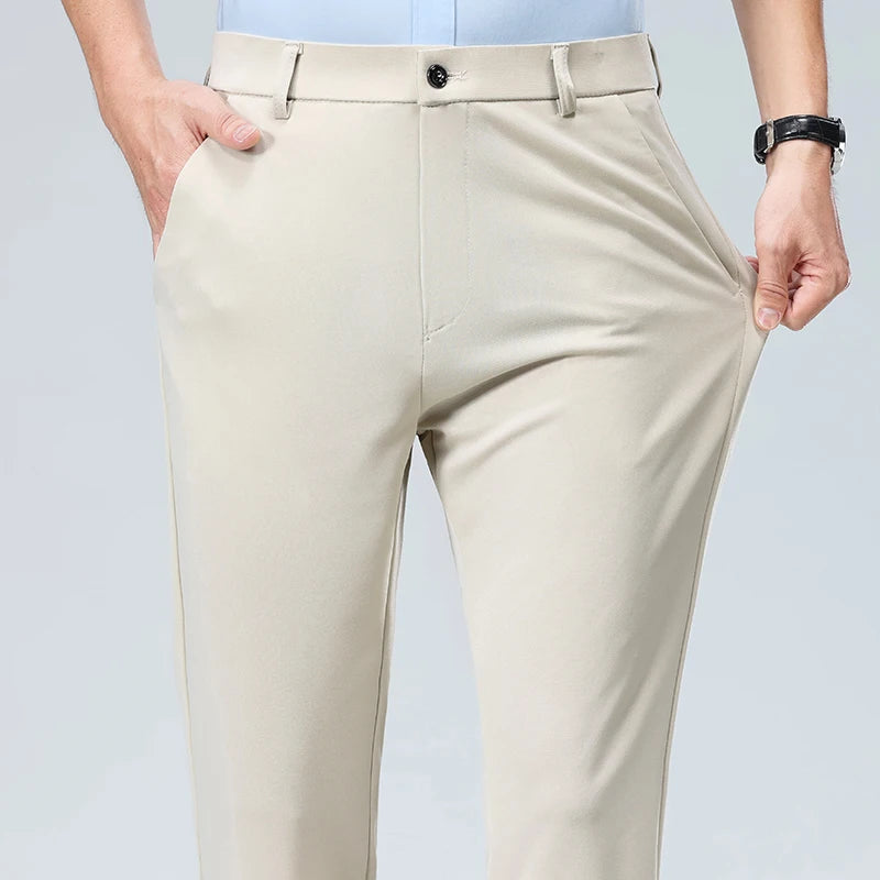 Men's Formal Slim Fit Trousers – Summer & Autumn | Multi-Color