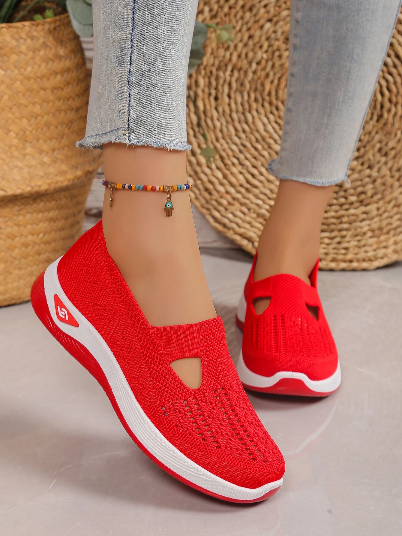 Women's Knit Casual Sneakers