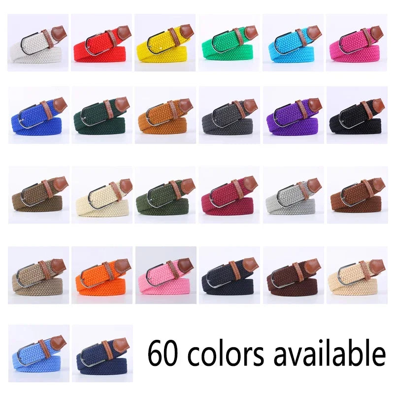 Unisex Braided Canvas Belt