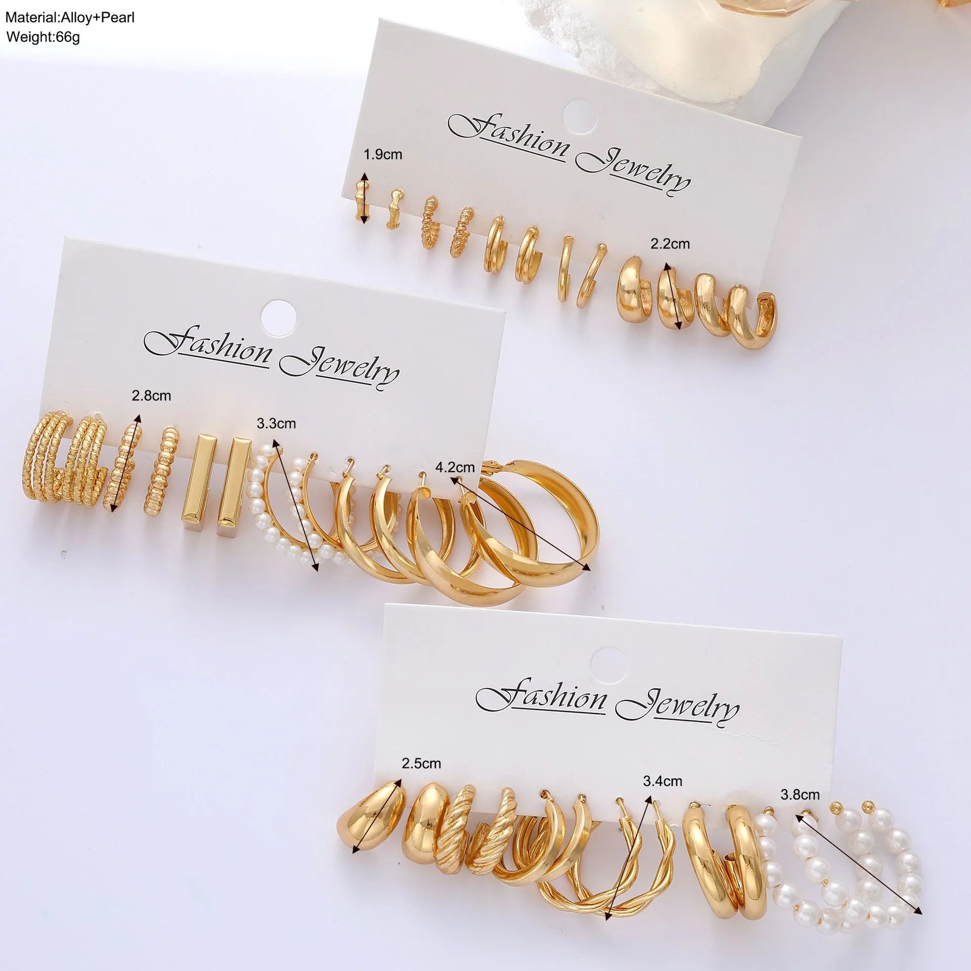 Boho Hoop Earrings Set