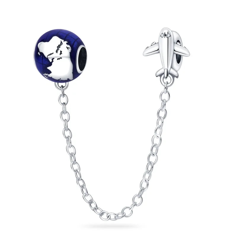 Silver Star Moon Charm Bracelet