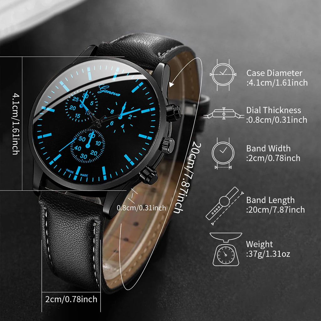 Men's Watch & Bracelet Gift Set