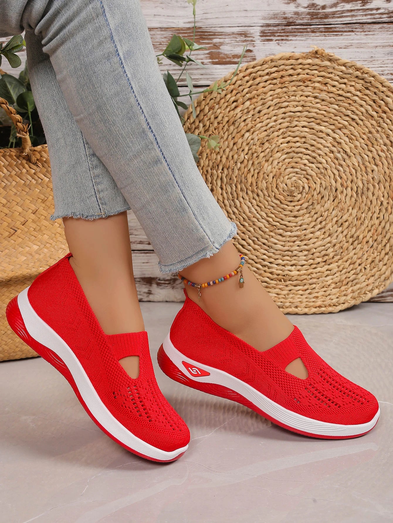 Women's Knit Casual Sneakers