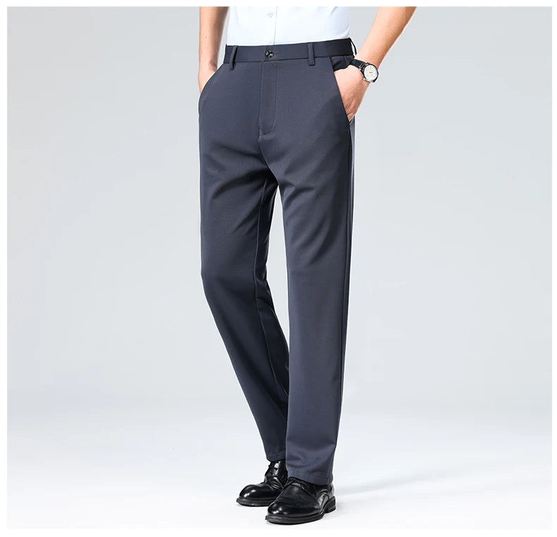 Men's Formal Slim Fit Trousers – Summer & Autumn | Multi-Color