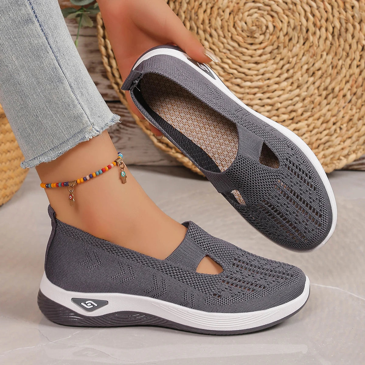 Women's Knit Casual Sneakers