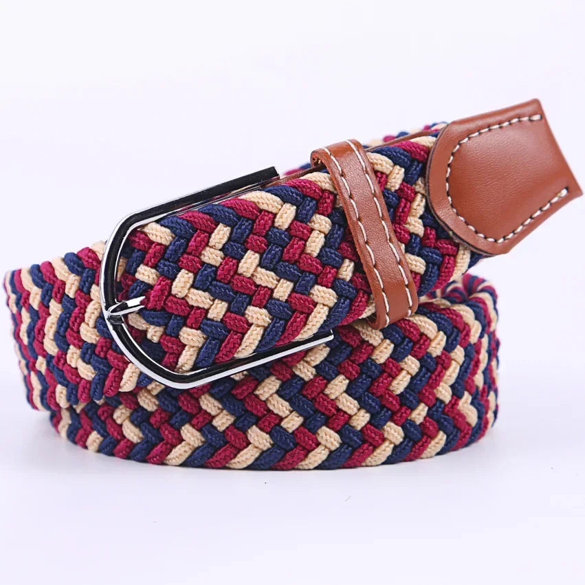 Unisex Braided Canvas Belt