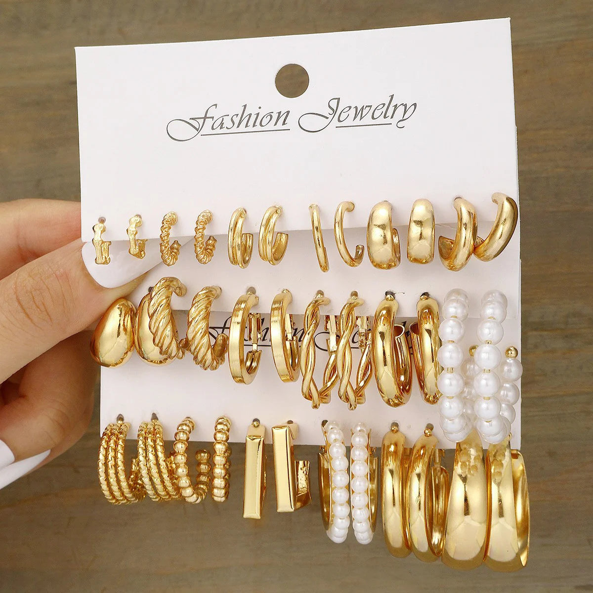 Boho Hoop Earrings Set