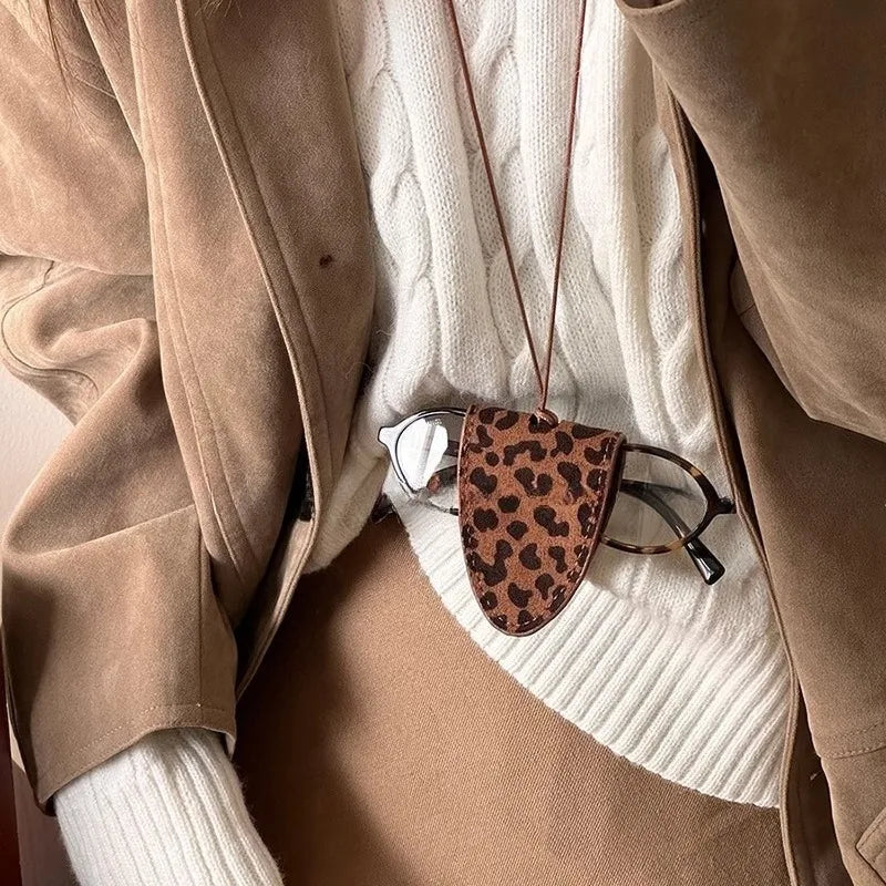Leopard Print Eyeglass Case
