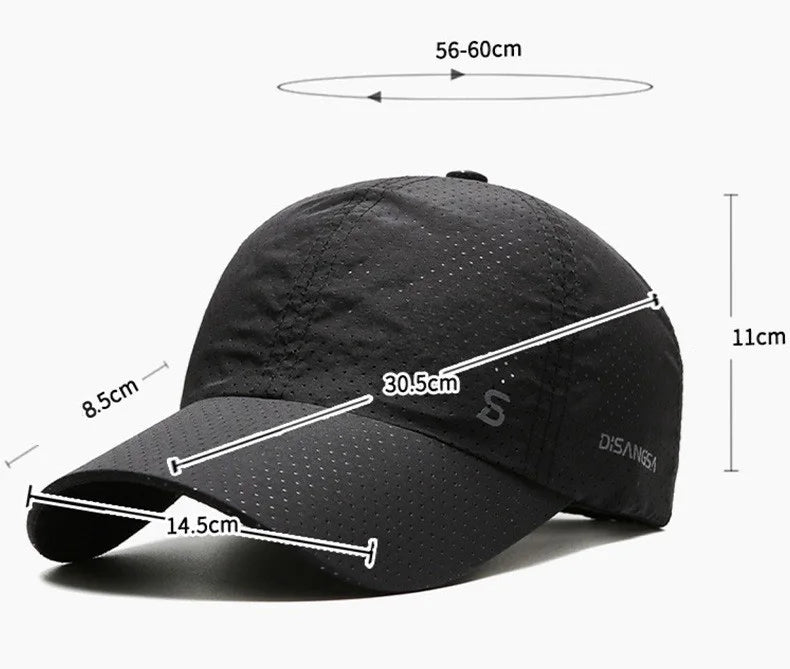 Men's Breathable Running Cap