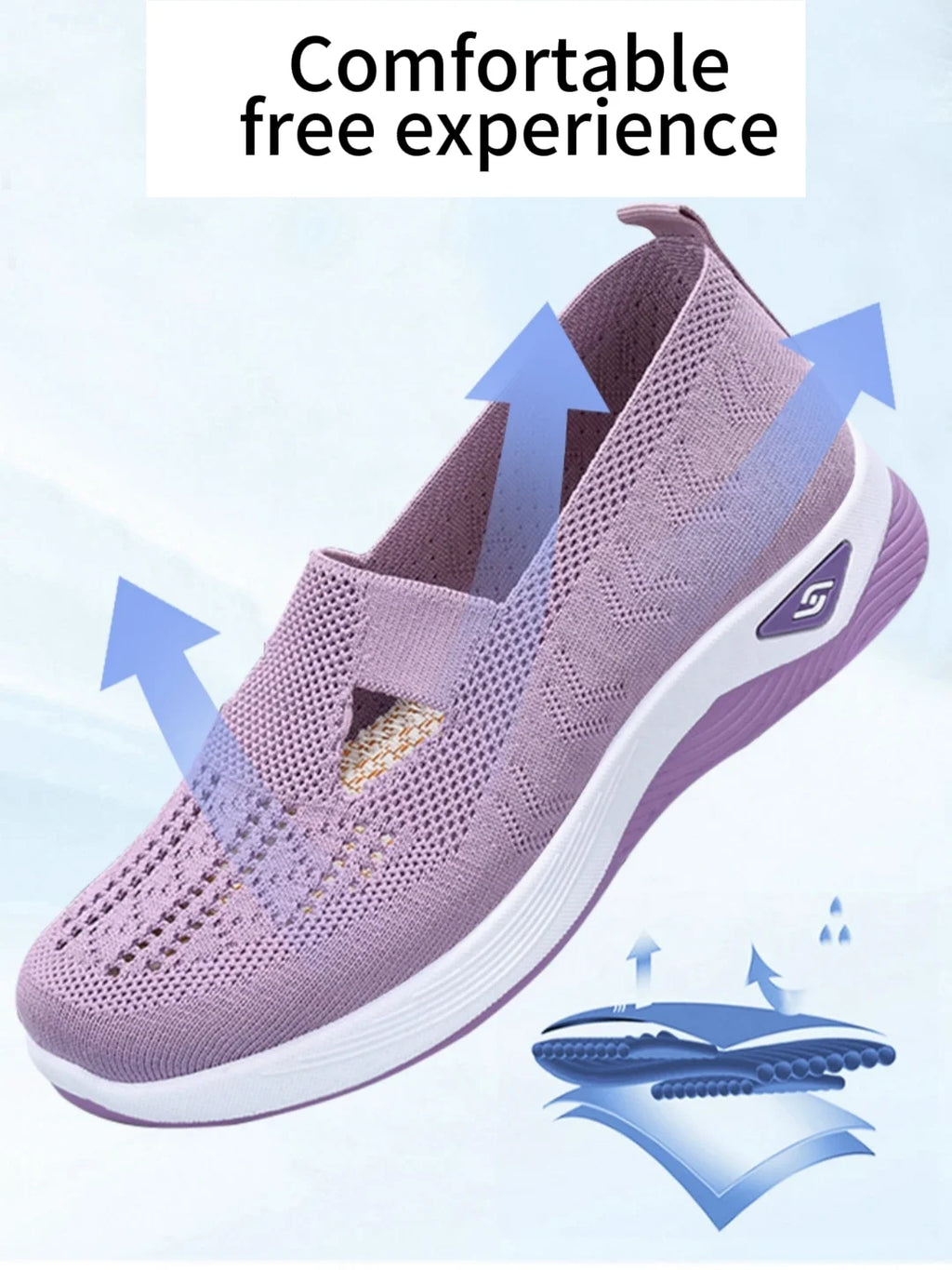 Women's Knit Casual Sneakers
