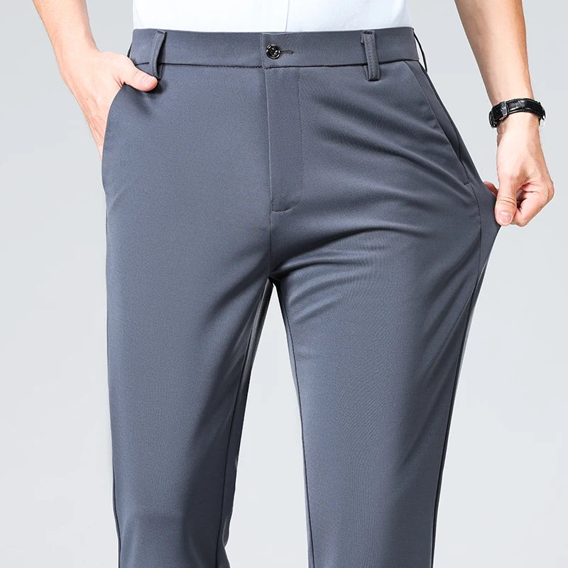 Men's Formal Slim Fit Trousers – Summer & Autumn | Multi-Color