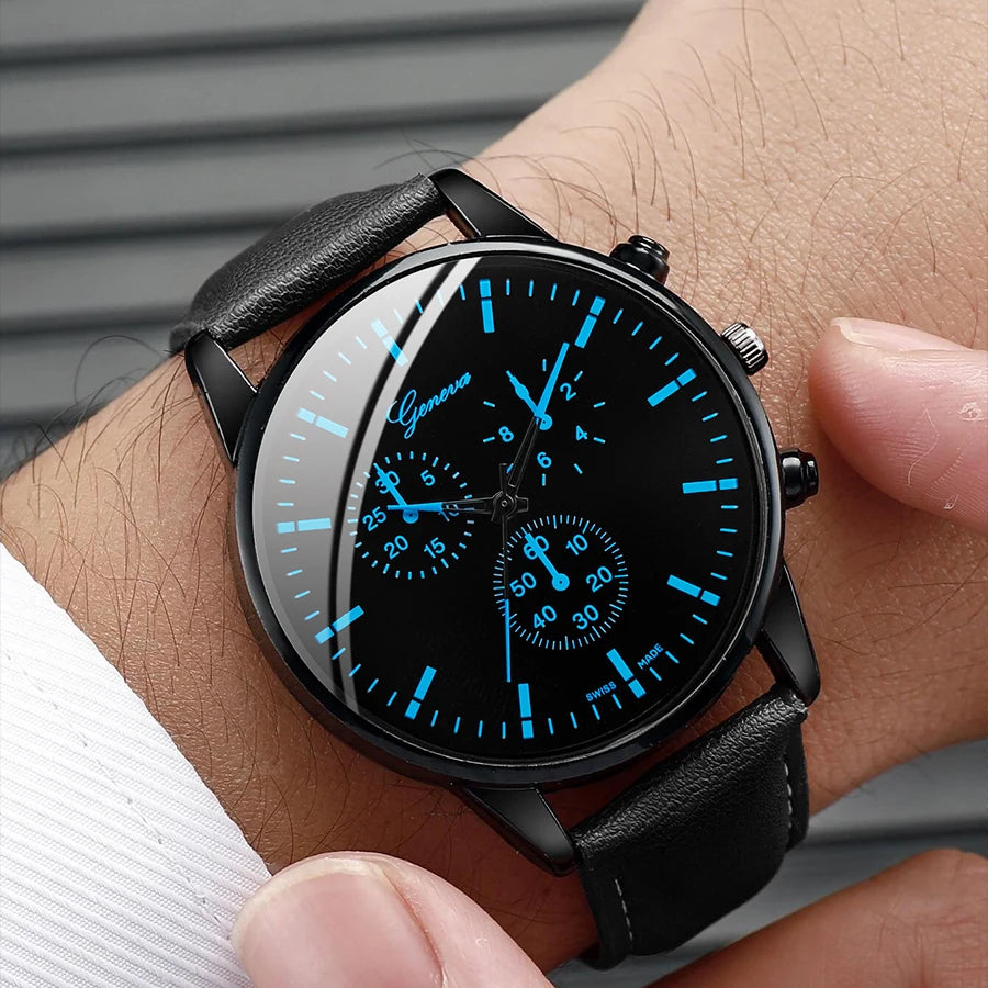Men's Watch & Bracelet Gift Set