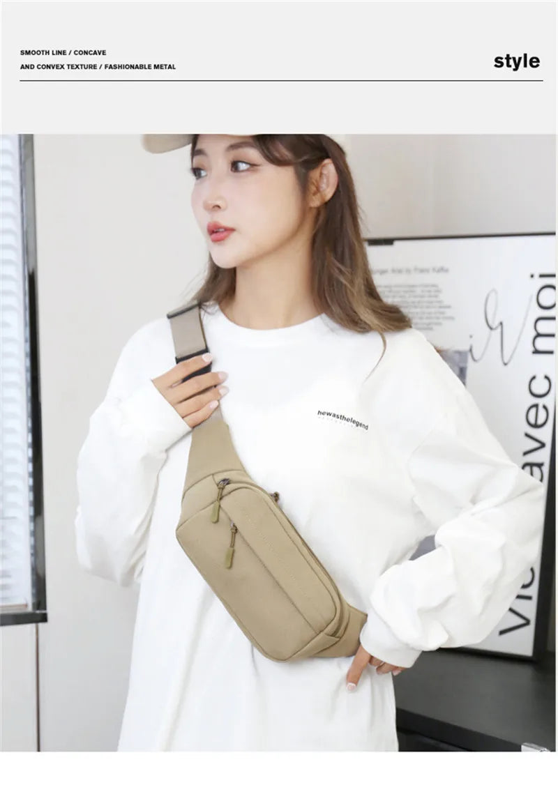 Unisex Canvas Belt Bag