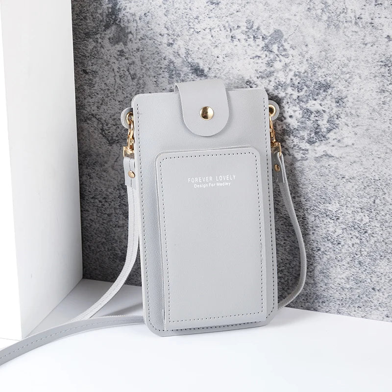 Women's Solid Color Phone Sling Bag – Lightweight Crossbody Shoulder Bag