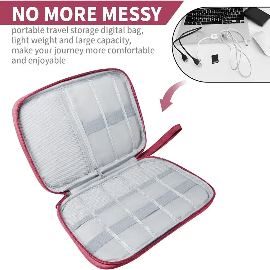Travel Cable Organizer Bag
