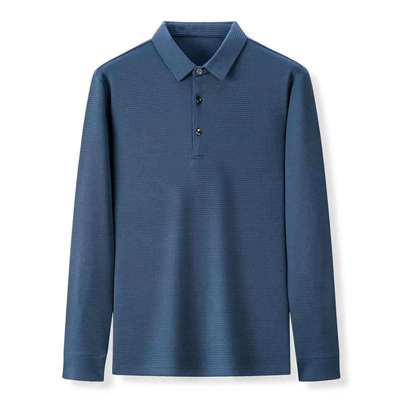 Men's Business Waffle Polo Shirt