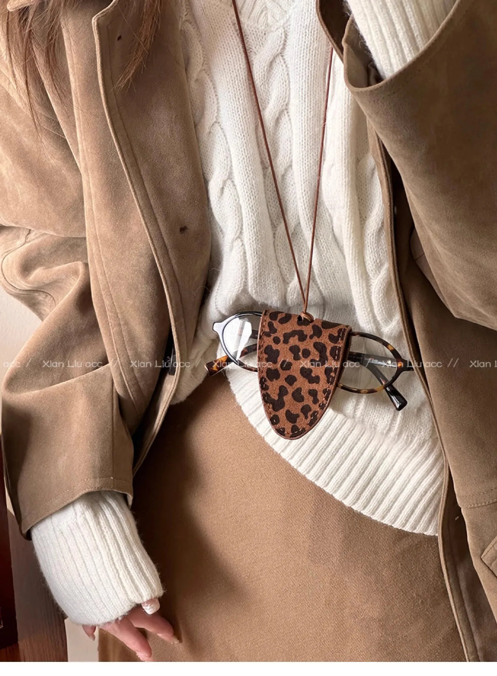 Leopard Print Eyeglass Case