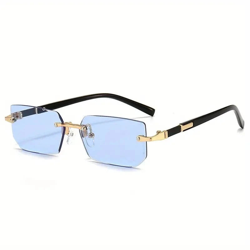 Unisex Rimless Square Sunglasses