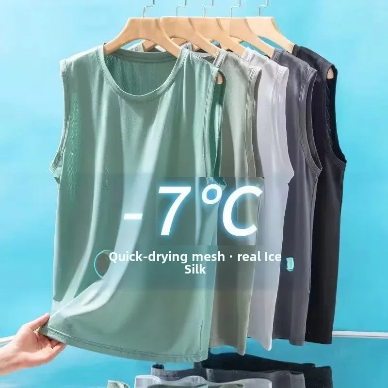 Men's Ice Silk Mesh Vest / Tank Top