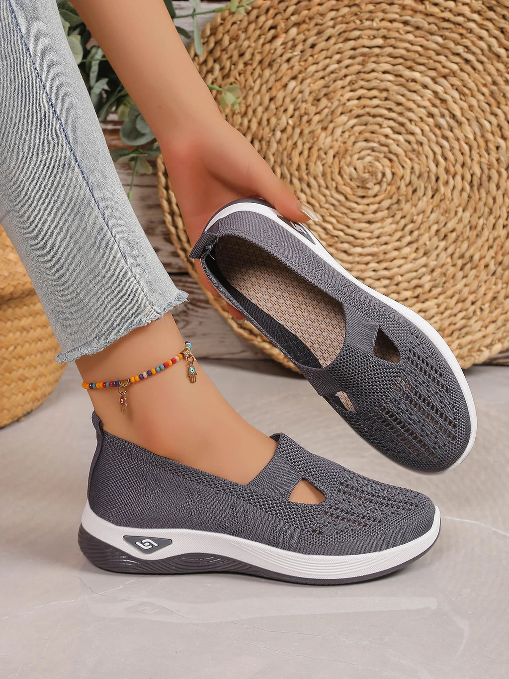 Women's Knit Casual Sneakers