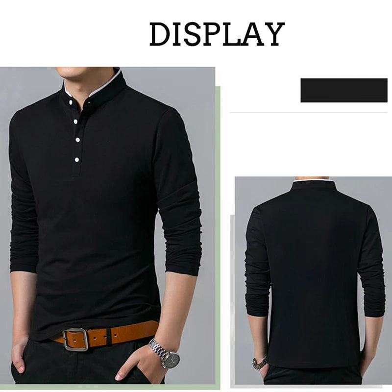 Men's Navy Blue Business Shirt
