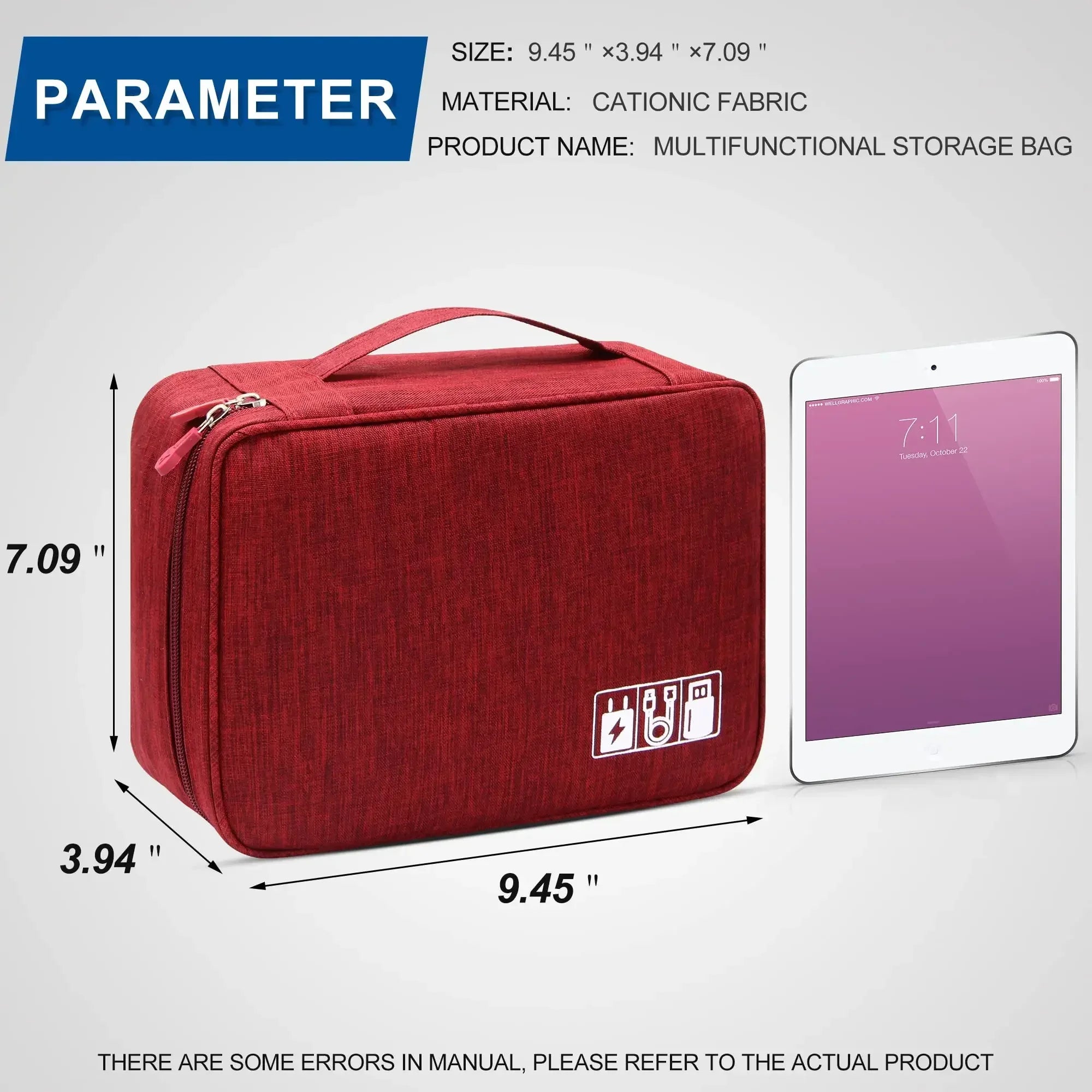 Travel Cable Organizer Bag