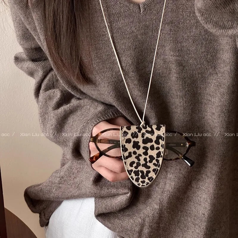 Leopard Print Eyeglass Case