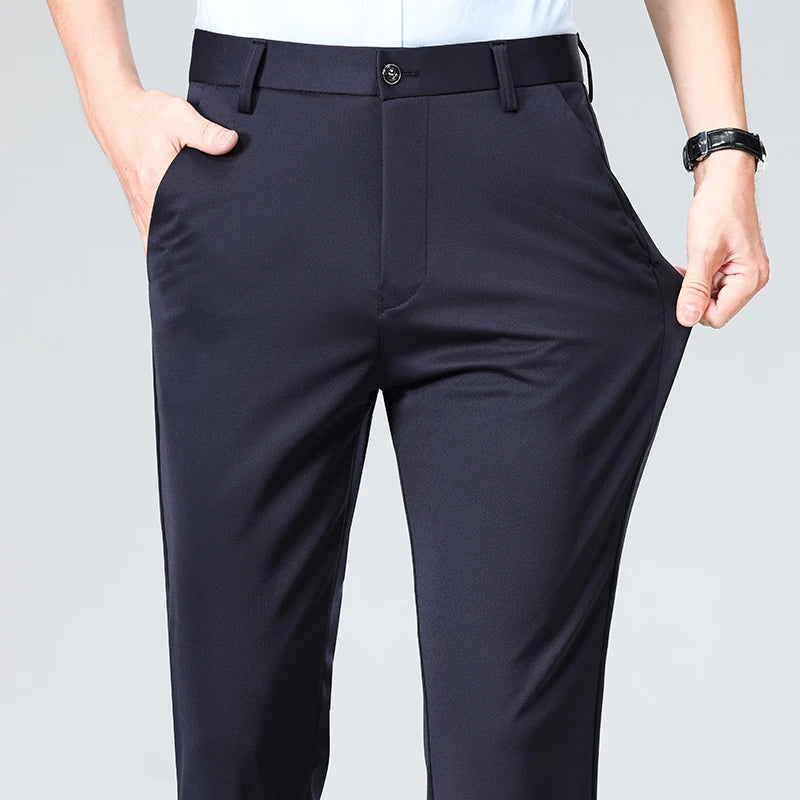 Men's Formal Slim Fit Trousers – Summer & Autumn | Multi-Color
