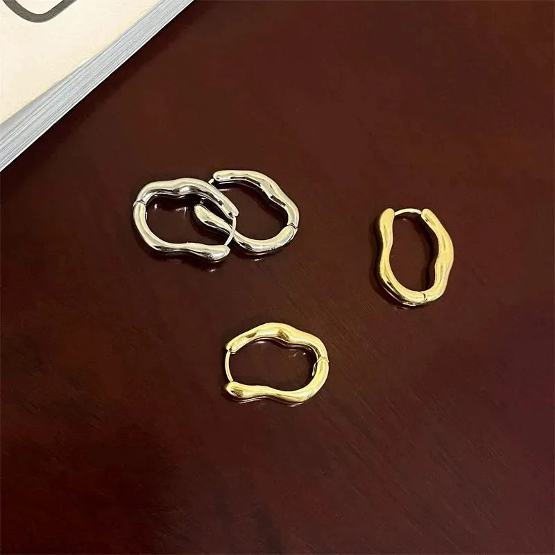 Stainless Steel Hoop Earrings – Set of 2 Pairs | Gold & Silver | Everyday Elegance