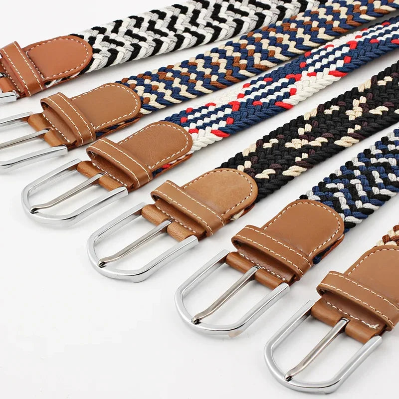 Unisex Braided Canvas Belt