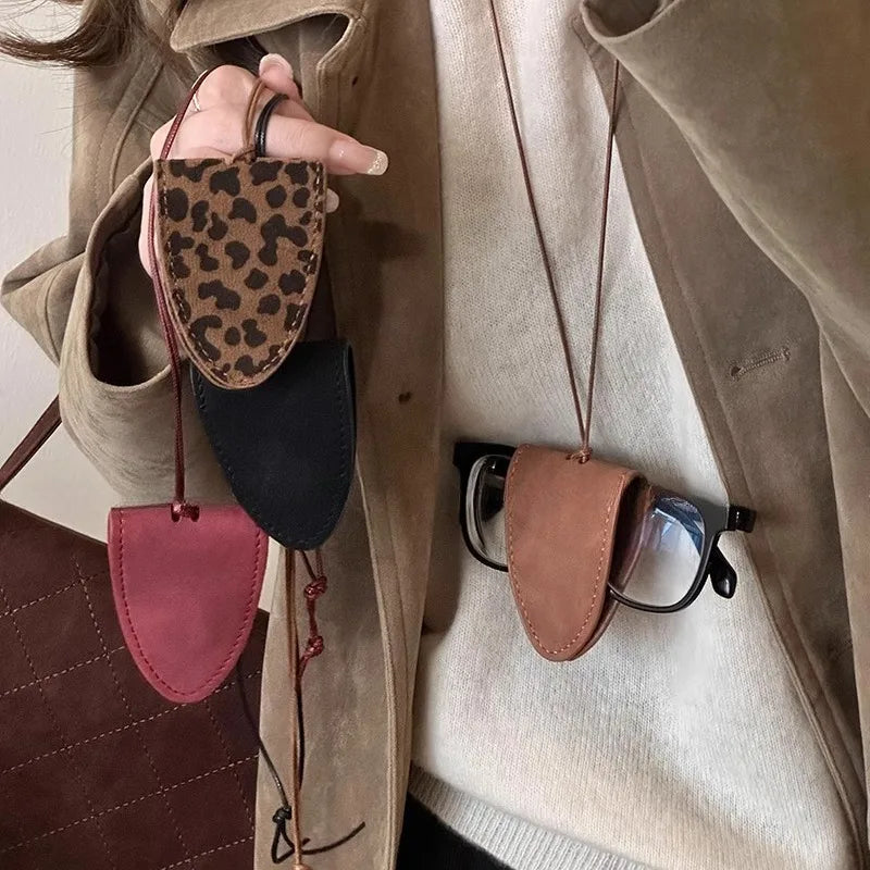 Leopard Print Eyeglass Case