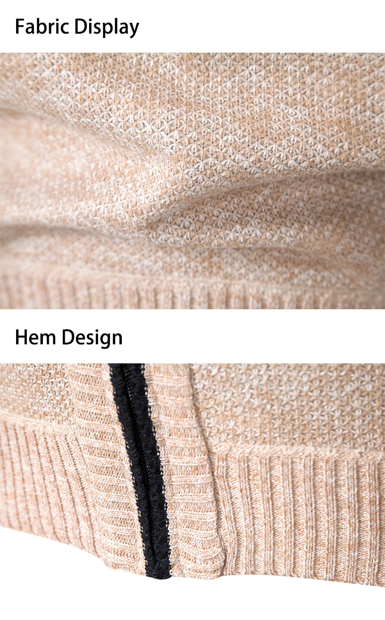 Men's Knit Zip Cardigan | Winter Sweater Jacket