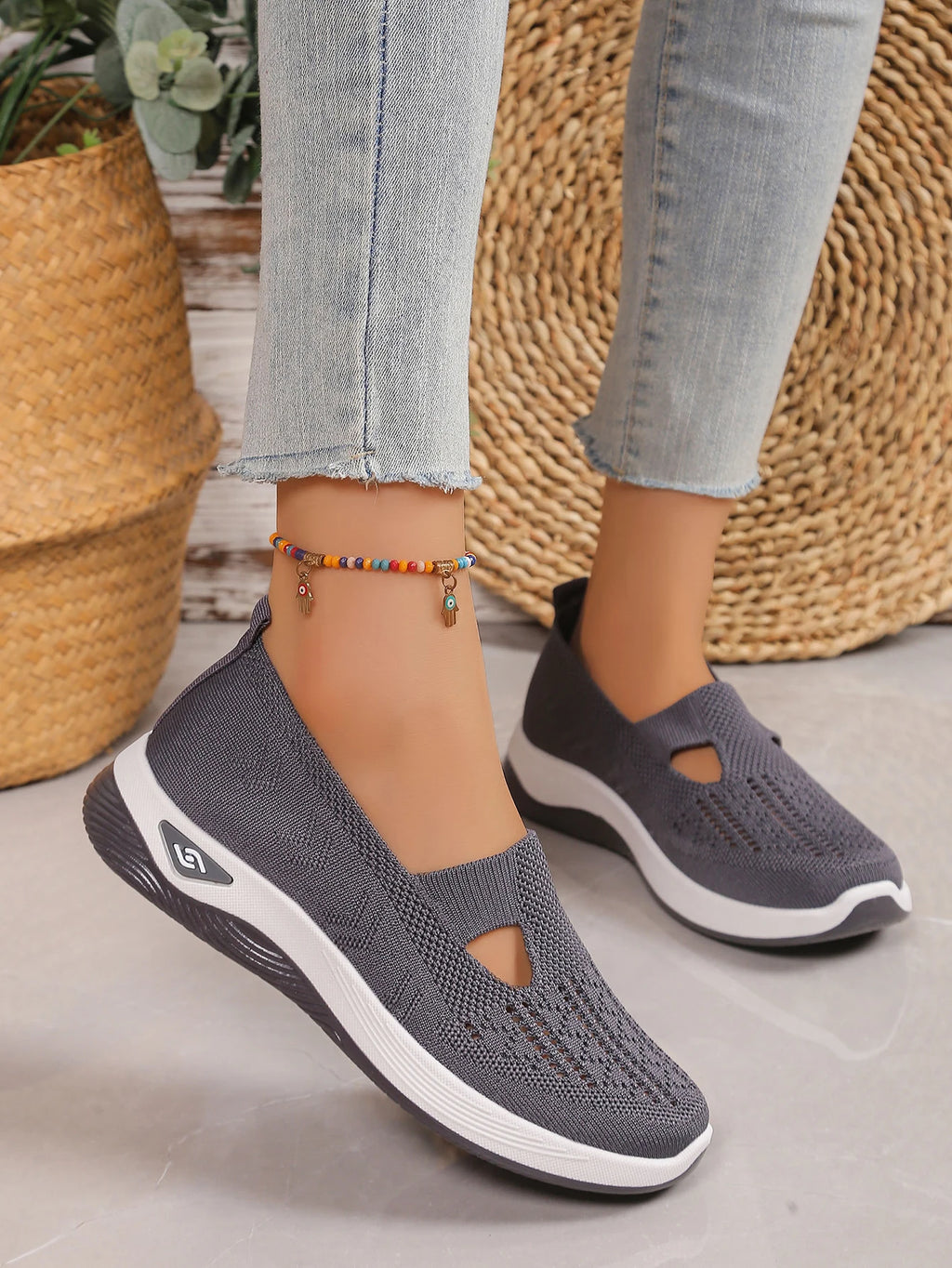 Women's Knit Casual Sneakers