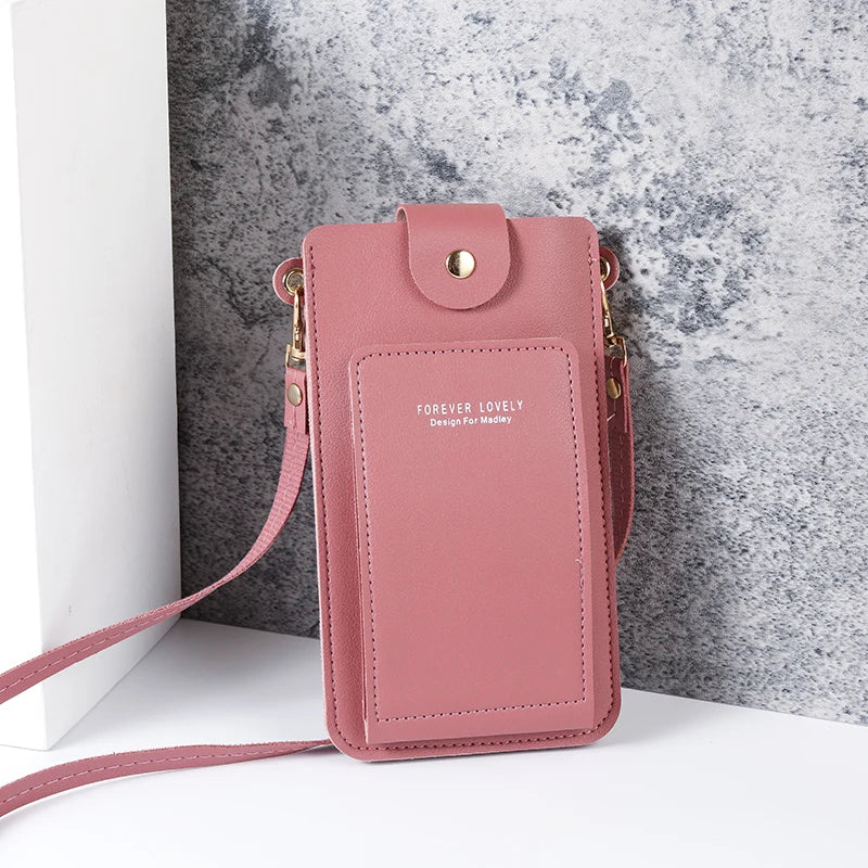 Women's Solid Color Phone Sling Bag – Lightweight Crossbody Shoulder Bag
