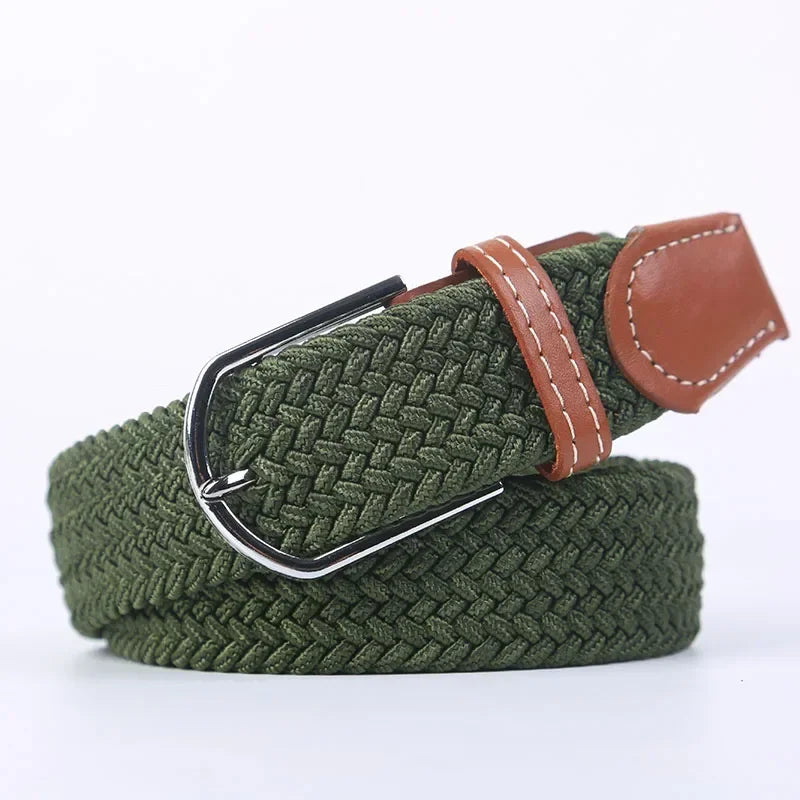 Unisex Braided Canvas Belt