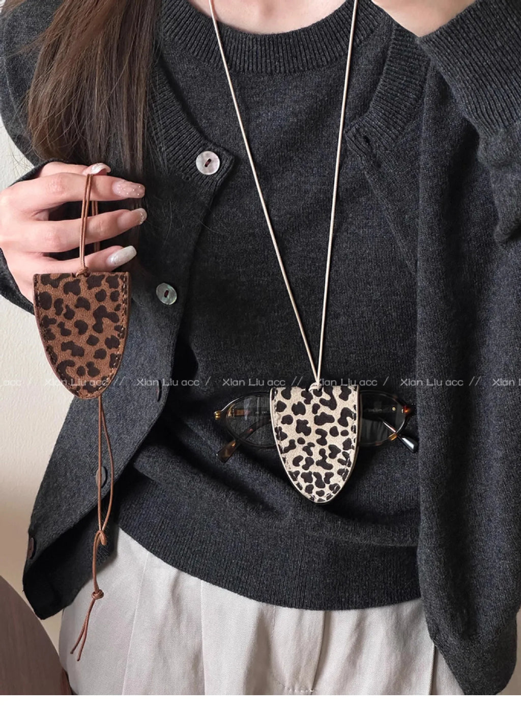 Leopard Print Eyeglass Case