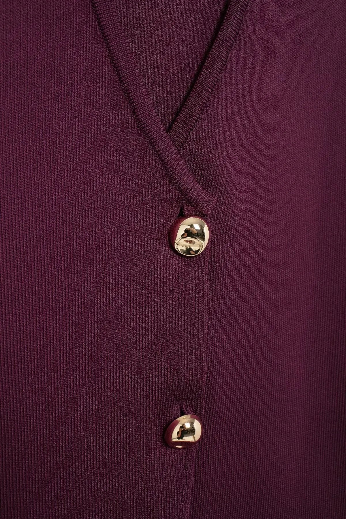 Women's Wine Red Knit Skirt Set