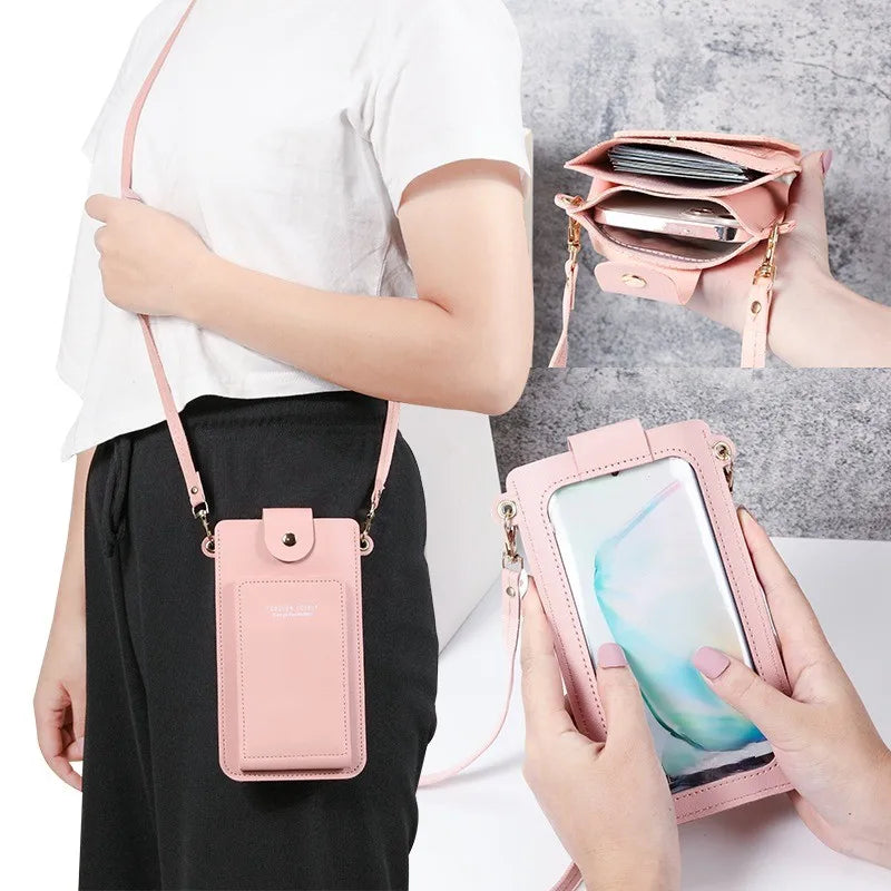 Women's Solid Color Phone Sling Bag – Lightweight Crossbody Shoulder Bag