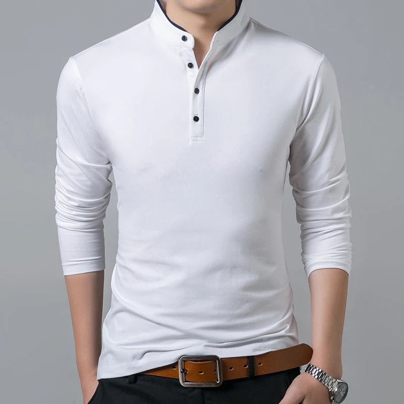 Men's Navy Blue Business Shirt