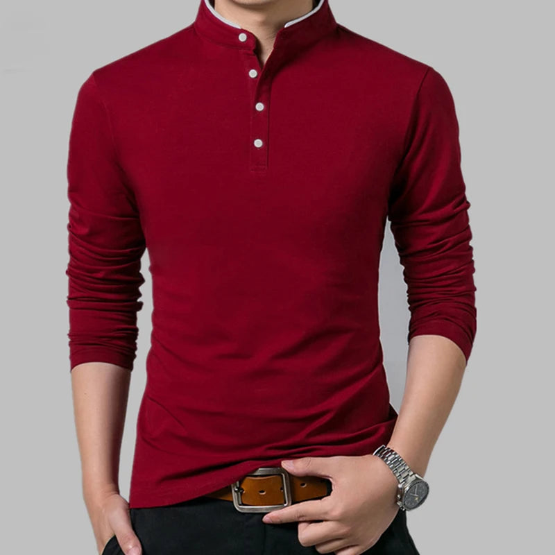 Men's Navy Blue Business Shirt